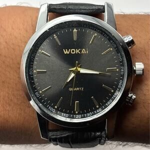 Silver & Black Wokai Men's Watch